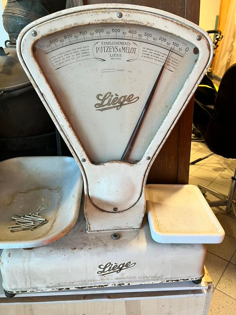 Oude winkelweegschaal, Ophalen, Winkelweegschaal, 1 tot 500 gram, Gebruikt