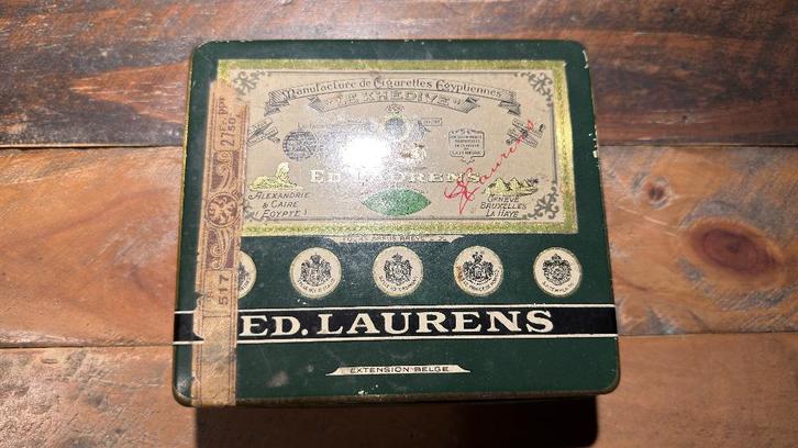 Boîte à cigarettes vintage Ed. Laurens, Collections, Boîte en métal, Utilisé, Autre, Autres marques, Enlèvement ou Envoi