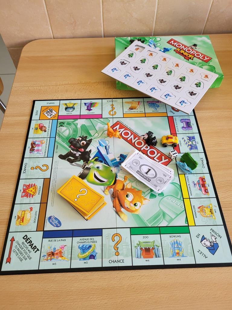 Monopoly junior, Enlèvement