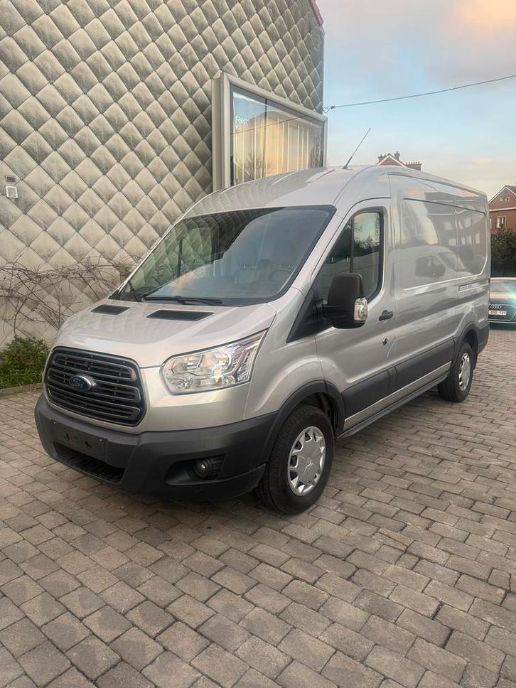Ford Transit L2H2 2019 automaat 105.000km, Auto's, Bestelwagens en Lichte vracht, Bedrijf, ABS, Adaptive Cruise Control, Airbags