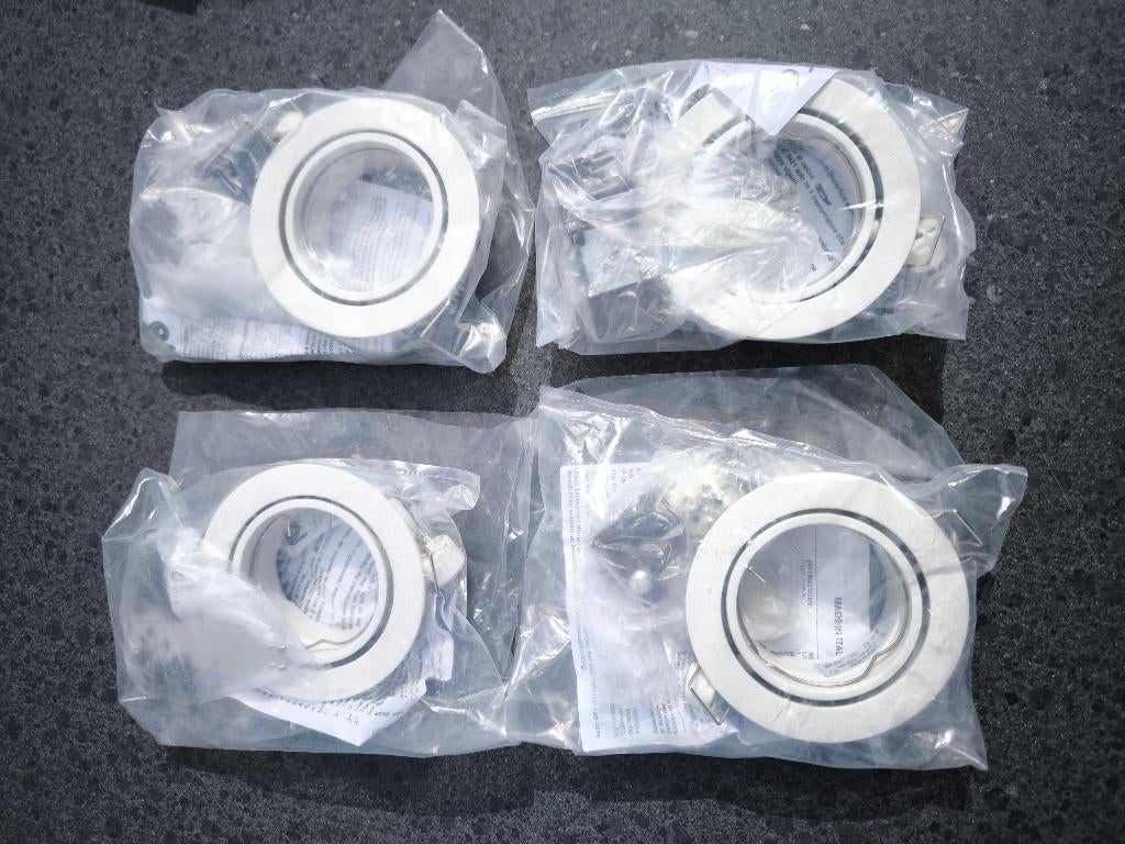 4 Inbouwspots (nieuw), Huis en Inrichting, Lampen | Spots, Nieuw, Plafondspot of Wandspot, Halogeen, Led, Inbouw, Ophalen