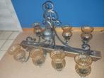 Unieke Vintage Balklamp, Huis en Inrichting, Lampen | Kroonluchters, Ophalen, Hout