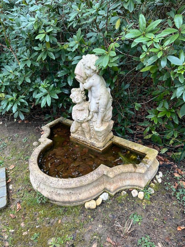 Prachtige Tuinfontein met Putti, Tuin en Terras, Waterpartijen en Fonteinen, Gebruikt, Fontein, Ophalen