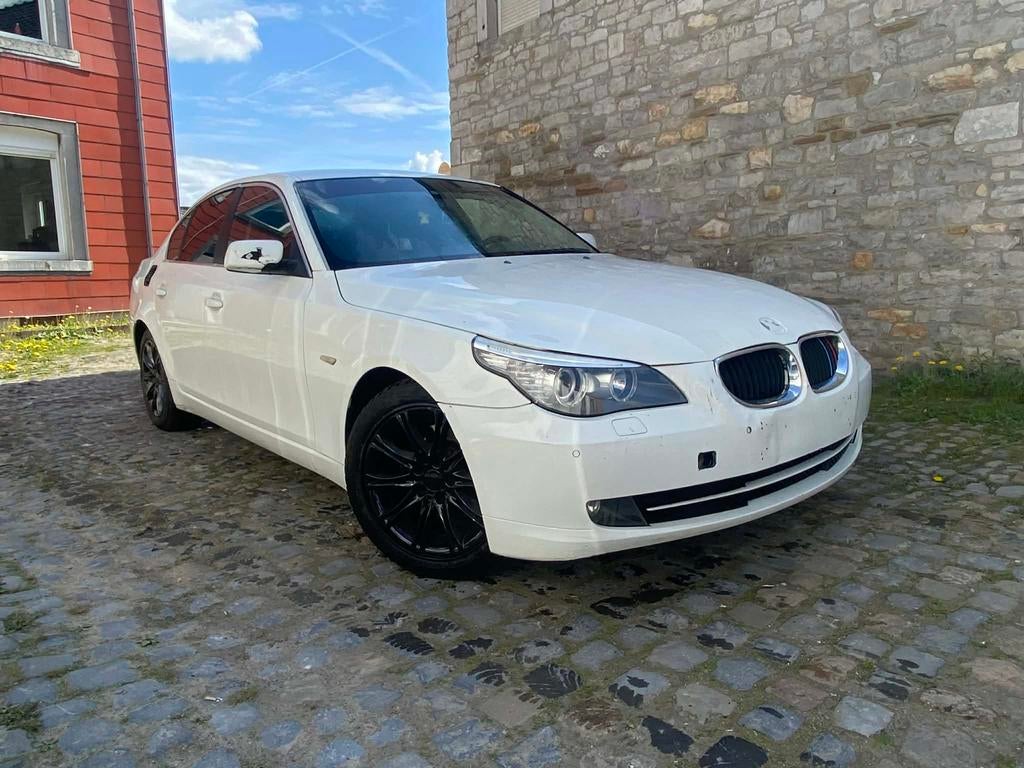 Bmw 520d 2009, Autos, Cuir, Euro 5, Boîte manuelle, Noir