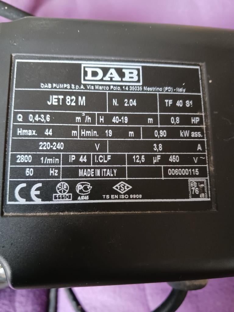 regenwaterpomp DAB, Ophalen of Verzenden, Zo goed als nieuw