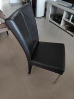 6 zwarte stoelen, Huis en Inrichting, Ophalen, Gebruikt, Zwart, Vijf, Zes of meer stoelen