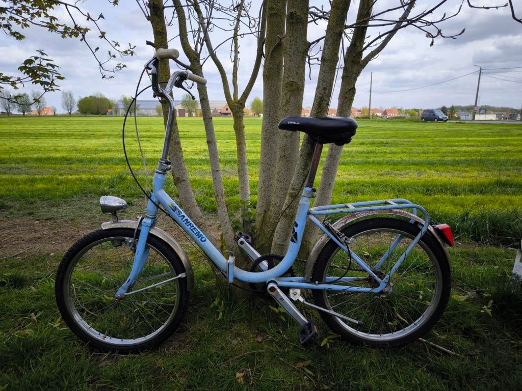 Vintage plooifiets sanremo, Enlèvement, Utilisé, Totalement pliable, Autres marques