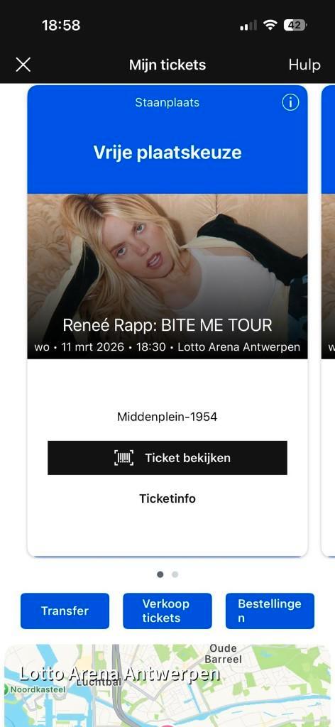 2 Kaartjes Reneé Rapp 10 maart Antwerpen 30E!! totaal!, Tickets en Kaartjes, Concerten | Pop, Twee personen, Maart