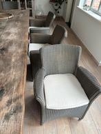 4 Vincent Sheppard stoelen met kussen, Huis en Inrichting, Ophalen, Riet of Rotan, Zo goed als nieuw, Vier