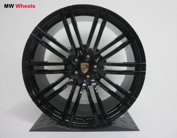 Originele Porsche Cayenne Turbo III 21 inch velgen HG zwart, Auto-onderdelen, Banden en Velgen, Velg(en), 21 inch, Gebruikt, Ophalen of Verzenden