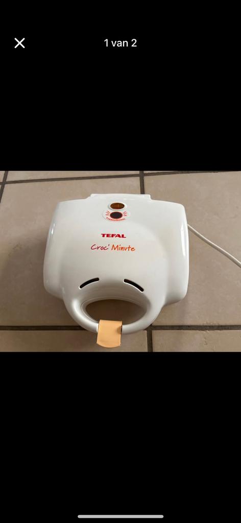 Croque monsieur toestel, Elektronische apparatuur, Ophalen, Gebruikt