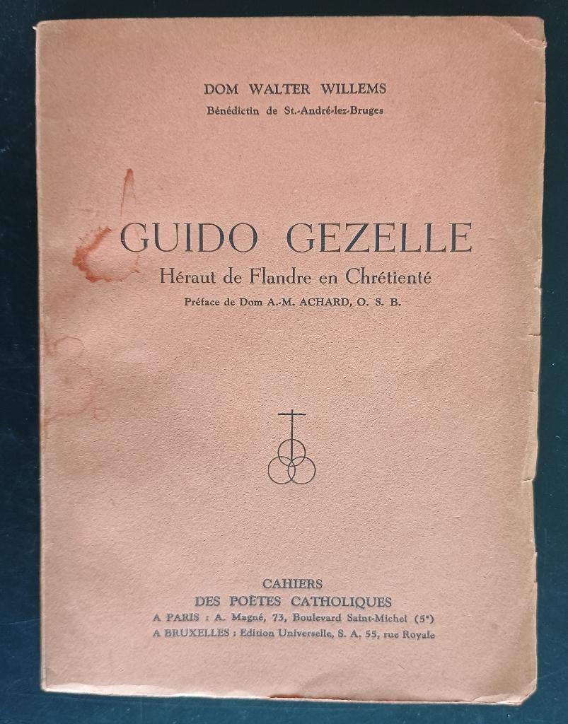 Guido Gezelle. Héraut de Flandre en Chrétienté (W.Willems), Antiquités & Art, Enlèvement ou Envoi