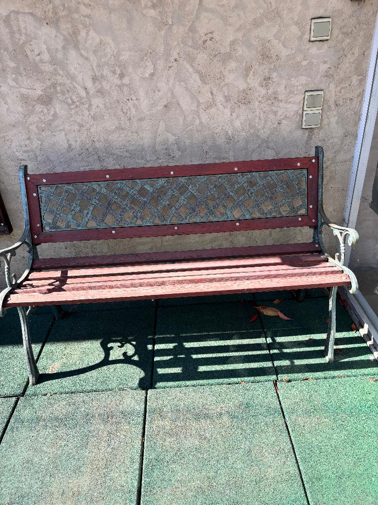 tuin bankje, Ophalen, Gebruikt