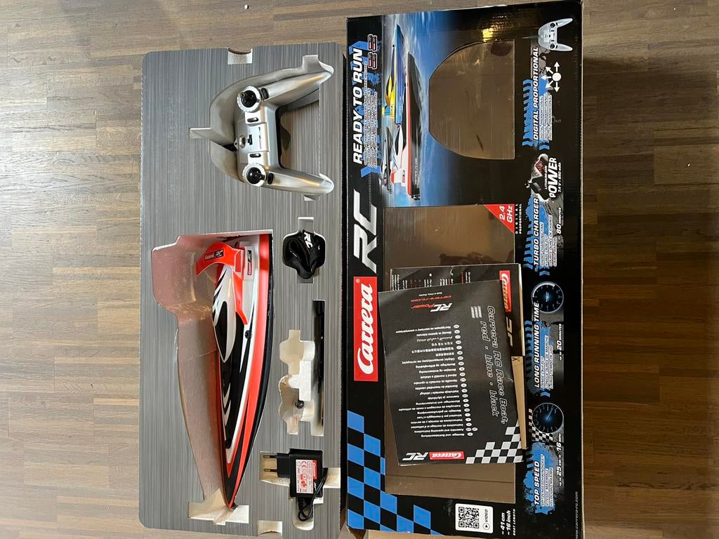 Carrera rc boot speedboot 25km/u, Ophalen of Verzenden, Gebruikt