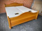 Compleet bed in eik / 180x200 / NIEUWSTAAT, Comme neuf, Enlèvement, 180 cm, 200 cm
