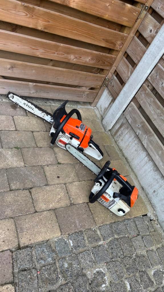 Scie à chaîne Stihl 2 pièces, Enlèvement, Utilisé, Tronçonneuse