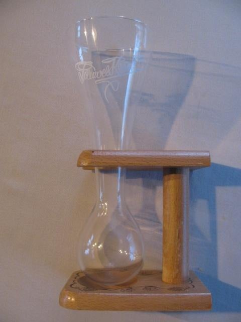 Pauwel Kwak glas met houten houder, nieuw, nooit gebruikt., Verzamelen, Biermerken, Ophalen, Nieuw, Glas of Glazen, Overige merken