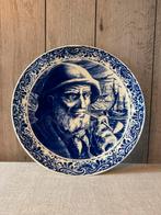 Vintage Delfts blauw wandbord – Boch Frères (La Louvière), Enlèvement