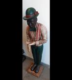 130 cm hoog houten antieke beeld met speciale kleuren, Ophalen