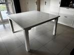 Eettafel, keukentafel. Meranti, wit., Ophalen, Zo goed als nieuw