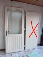 1 semi buitendeur met glas, Doe-het-zelf en Bouw, Deuren en Vliegenramen, Ophalen, Gebruikt, 80 tot 100 cm, 215 cm of meer