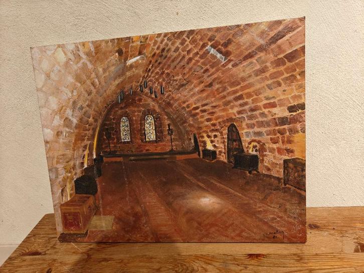 Zeer oud frame en verf, Antiek en Kunst, Kunst | Schilderijen | Klassiek, Ophalen