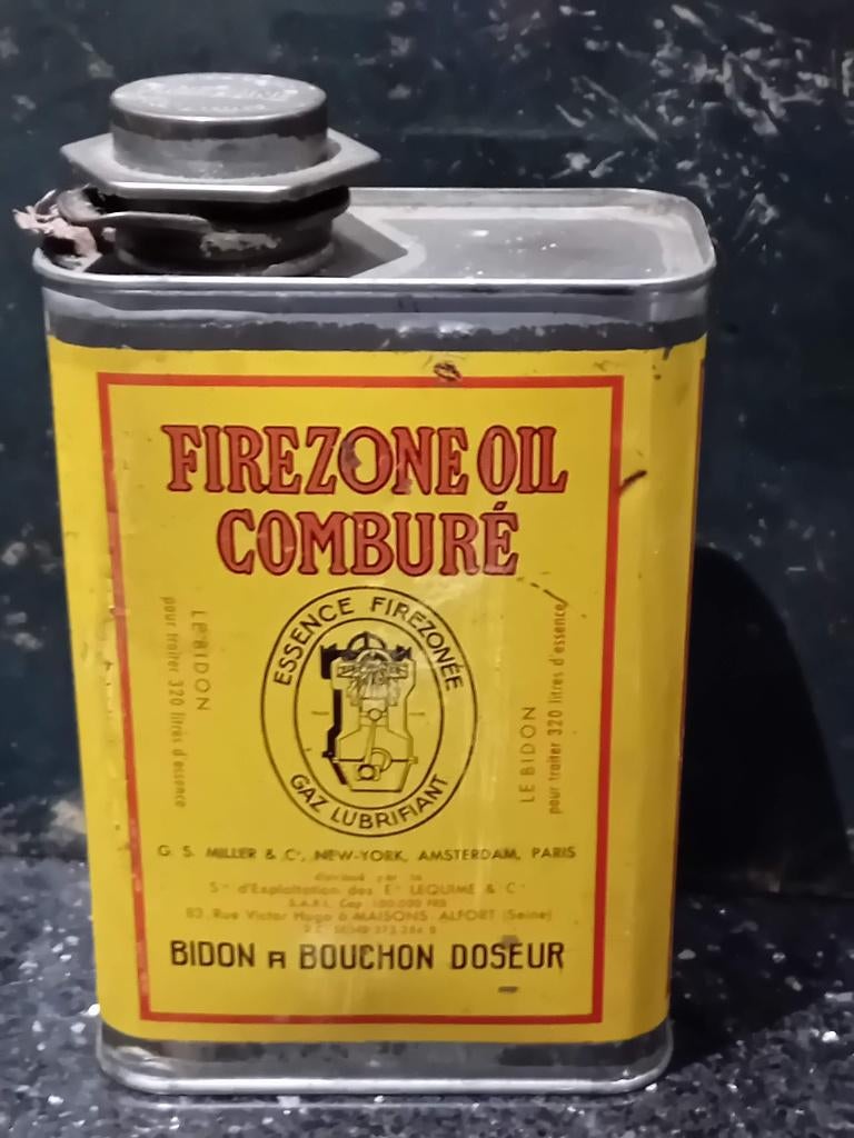 Bidon d'huile Firezone rare, Enlèvement ou Envoi, Comme neuf