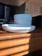 9 witte eetborden, Ophalen, Nieuw, Effen, Bord(en)