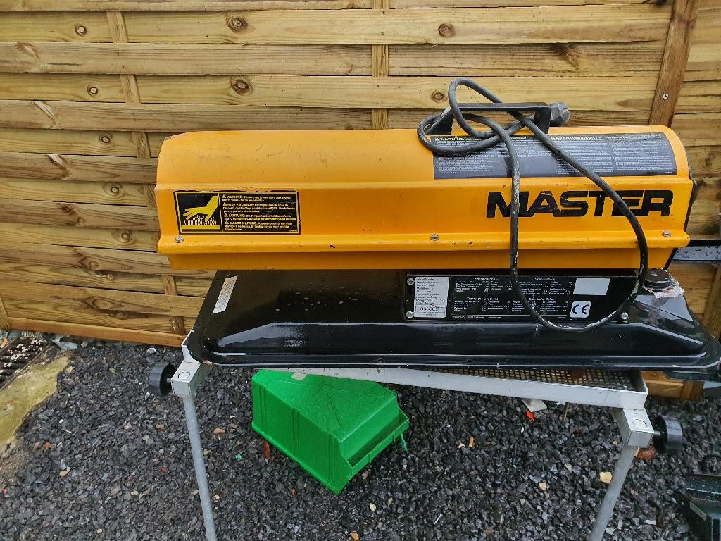 master Warmte kanon op mazout of petrolium, Doe-het-zelf en Bouw, Ophalen, Hoog rendement (Hr), Kachel, 150 cm of meer