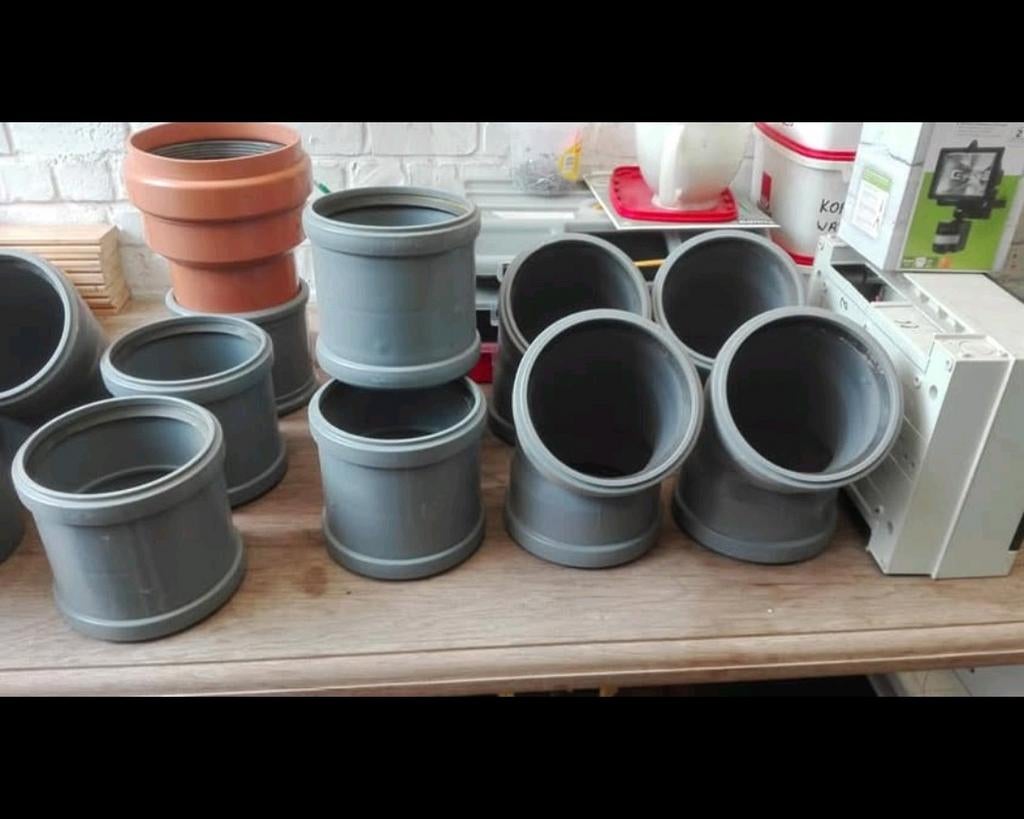 Raccords en PVC, pour la plupart dia 160, également 110, Bricolage & Construction, Enlèvement ou Envoi, PVC