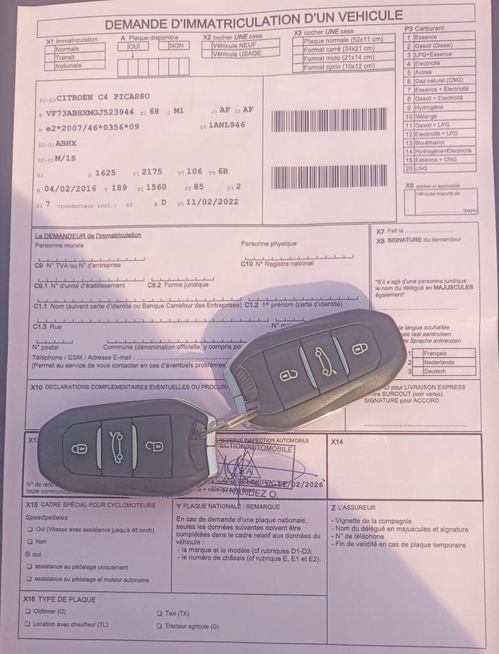 CITROËN C4 PICASSO 1.6HDI 7 PLACES EURO 6B, Auto's, Citroën