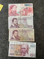 4 maal 100 francs belgie, Postzegels en Munten, Bankbiljetten | België, Ophalen of Verzenden