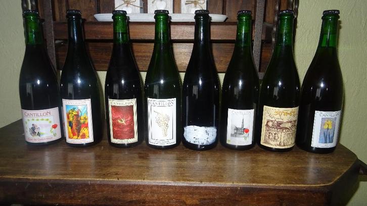 Beau lot Geuze Cantillon 8 bouteilles certaines assez rare, Collections, Marques de bière, Comme neuf, Bouteille(s), Enlèvement ou Envoi