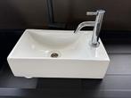 Spoelbakje Sphinx (40x22,5) met kraan CLOU, Enlèvement, Utilisé, Chrome, Robinet