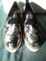 Zara 39 geborduurde zwart/zilver/gele schoenen NIEUW!, Kleding | Dames, Schoenen met lage hakken, Zwart, Nieuw, Ophalen of Verzenden