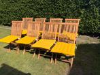 Teak stoel inklapbaar 8 stuks, Huis en Inrichting, Stoelen, Ophalen, Bruin, Nieuw, Vijf, Zes of meer stoelen