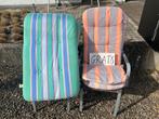 2 tuinstoelen+4 kussens voor ligbed en tuinstoel, Tuin en Terras, Ophalen, Gebruikt