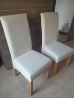 GRATIS, 2 eetkamer stoelen, Ophalen, Wit