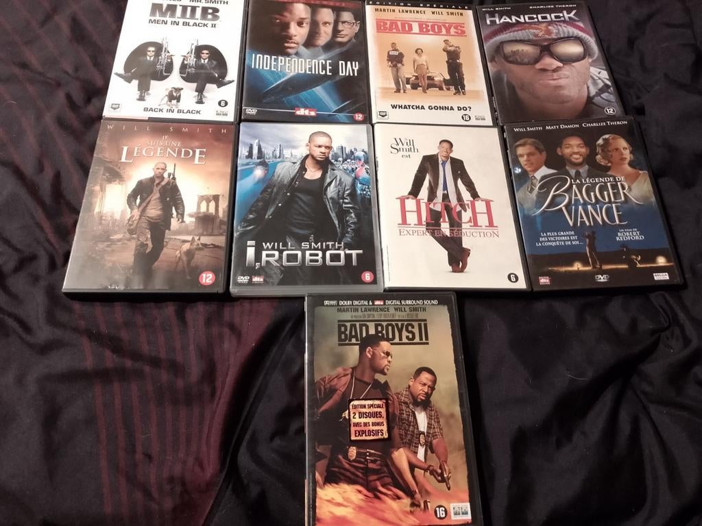 A vendre en DVD 9 films Will Smith, CD & DVD, DVD | Science-Fiction & Fantasy, Comme neuf, Science-Fiction, À partir de 9 ans