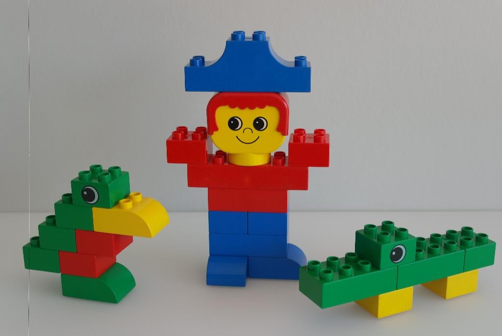duplo blokken ventje met krokodil en vogel, Kinderen en Baby's, Speelgoed | Duplo en Lego, Ophalen of Verzenden, Zo goed als nieuw
