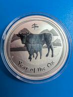 1oz Lunar II Year of the ox 2009 zilveren munt., Ophalen of Verzenden, Zilver