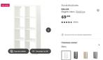 Ikea 2 meubles Kallax (noir et blanc), Maison & Meubles, Enlèvement, Comme neuf