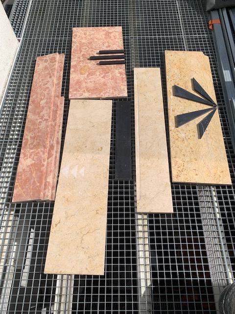 Marbre belge, Enlèvement, Utilisé, Autres matériaux