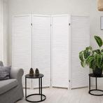 Kamerscherm Paravent Hout Wit 3, 4 of 5 panelen, Envoi, Neuf