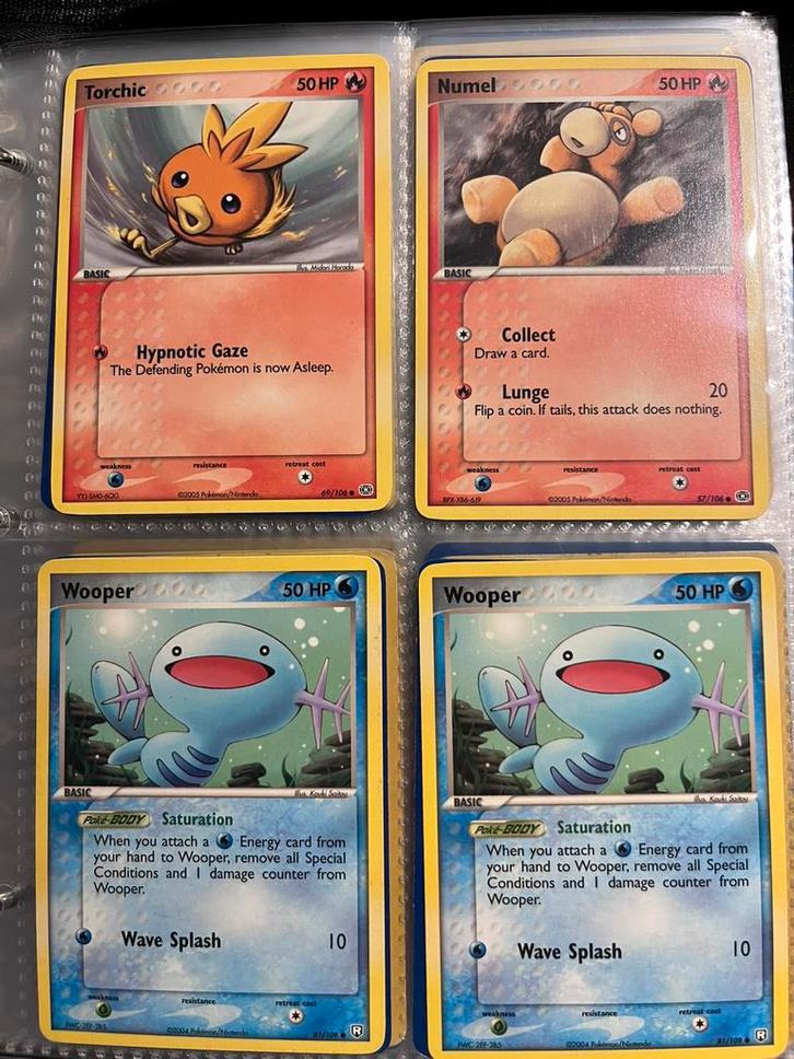 Pokemon oldschool kaarten 1995/2007, Hobby en Vrije tijd, Verzamelkaartspellen | Pokémon, Zo goed als nieuw, Ophalen of Verzenden