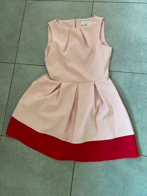 Mooie, zalmkleurige jurk maat 40  NIEUWSTAAT, Maat 38/40 (M), Overige kleuren, Ophalen of Verzenden, Zo goed als nieuw