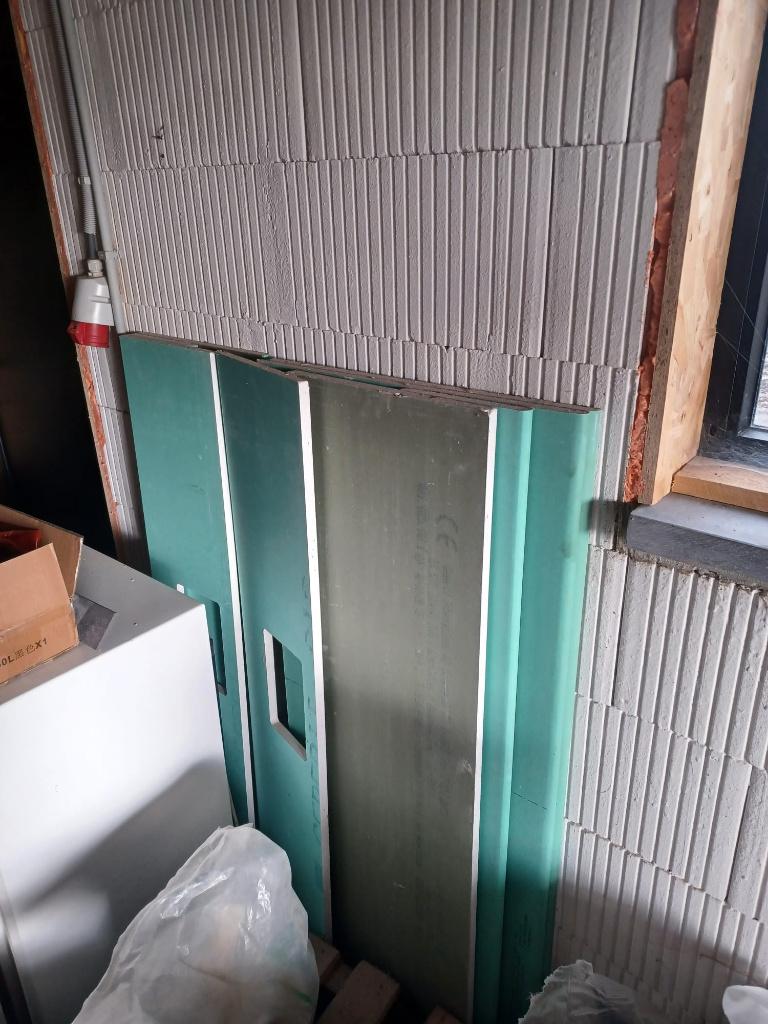 geberit hangtoilet gipsplaaten 2 sets, Doe-het-zelf en Bouw, Sanitair, Ophalen, Zo goed als nieuw, Steen, Toilet