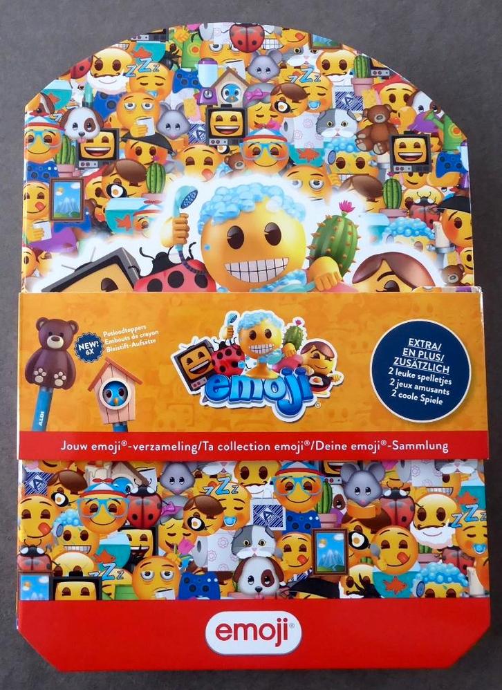 Nieuwe doos- Aldi 2025-collectie van 30 emoji+kleine doosjes, Verzamelen, Supermarktacties, Aldi, Ophalen of Verzenden
