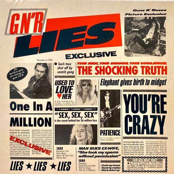CD Guns N' Roses – G N' R Lies - 1988, Ophalen of Verzenden, Gebruikt