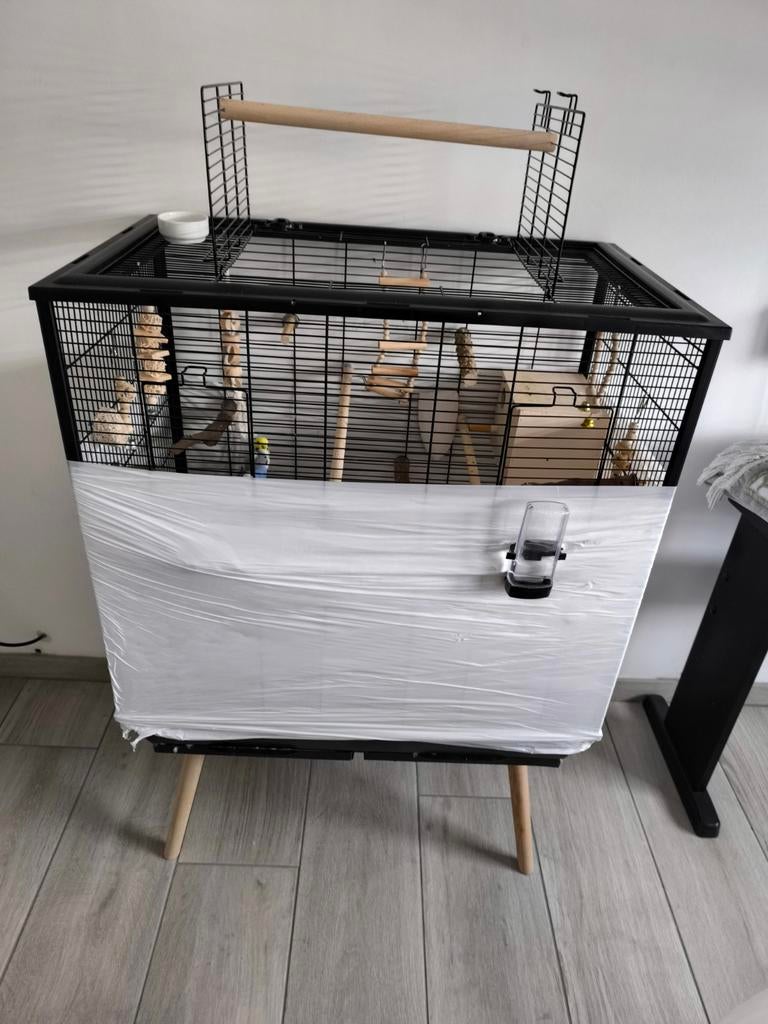 Parkieten met kooi alles erbij, Animaux & Accessoires, Oiseaux | Cages & Volières, Enlèvement ou Envoi